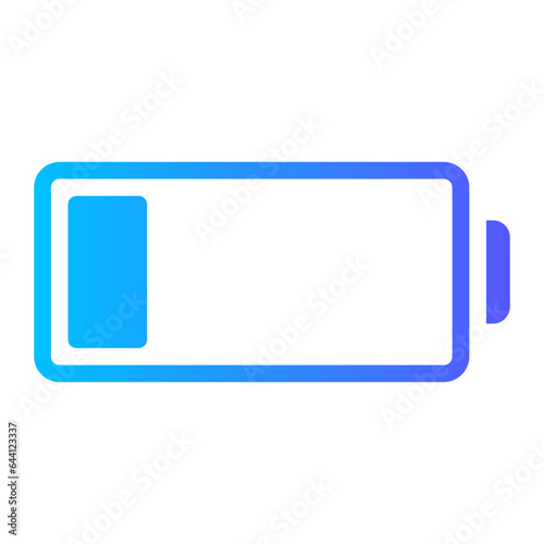 low battery gradient icon