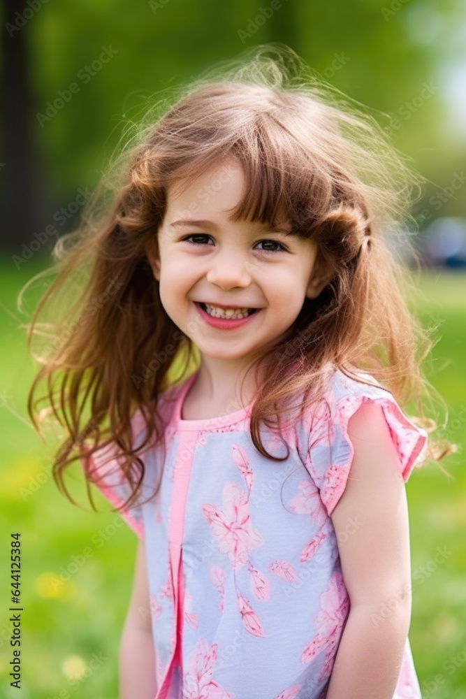portrait of a cute little girl being playful outside portrait of a cute little girl being playful outside