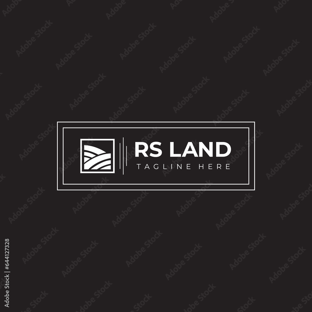 New Company Logo for land service, logo, exit sign on a wall New Company Logo for land service, logo, exit sign on a wall