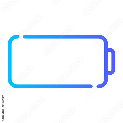 empty battery gradient icon