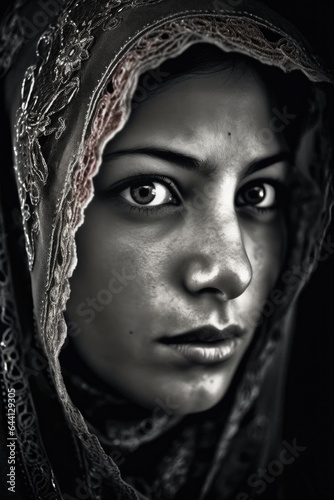 portrait of a beautiful veiled muslim woman all copyright goes to alvin bruzzi