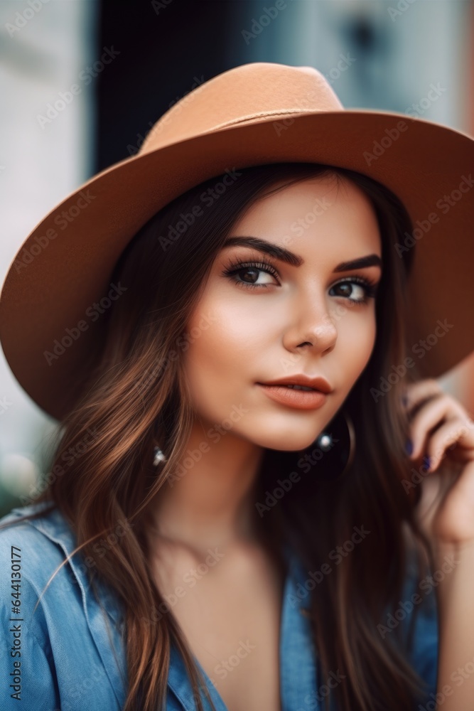 cropped shot of a beautiful young woman wearing a hat cropped shot of a beautiful young woman wearing a hat