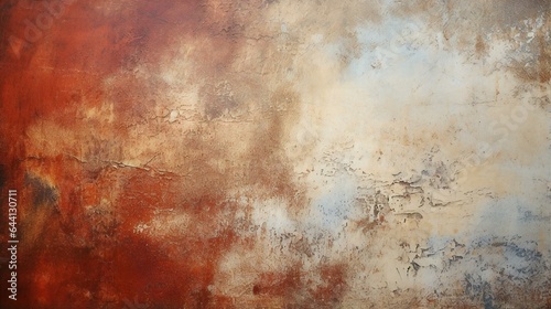 Abstract wall with weathered grunge texture, Weathered blue wall with abstract pattern, rough texture, and rusty, stained metal.