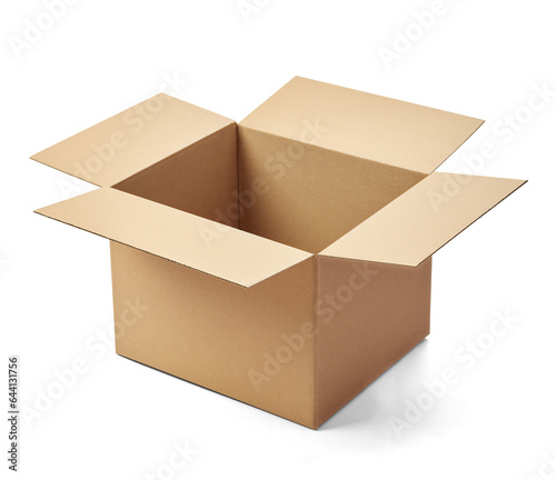 box package delivery cardboard carton packaging isolated shipping gift container brown send transport moving house relocation © Lumos sp