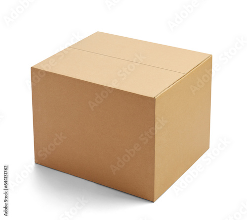 box package delivery cardboard carton packaging isolated shipping gift container brown send transport moving house relocation © Lumos sp