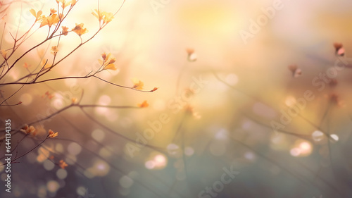 abstract blurred autumn background greeting card nature of fall copy space sale. © kichigin19