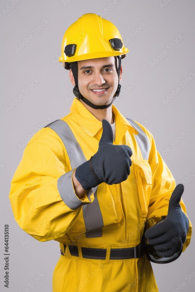 portrait of a young paramedic showing thumbs up portrait of a young paramedic showing thumbs up