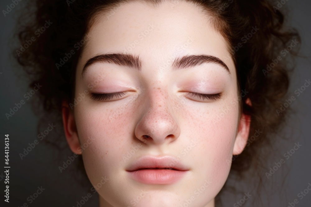 cropped studio shot of a beautiful young woman with no eyes on her face cropped studio shot of a beautiful young woman with no eyes on her face