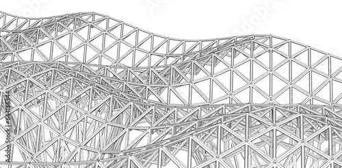 Architectural construction vector illustration