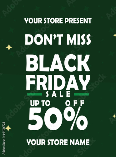 Black Friday big sale flyer poster social media post design