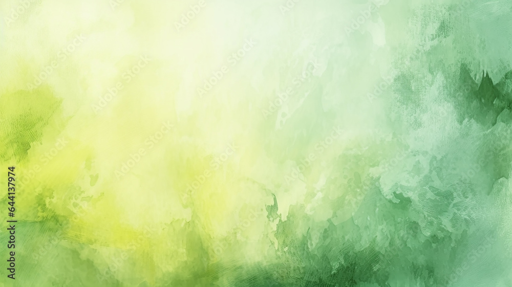 abstract watercolor green background summer spring energy freshness.