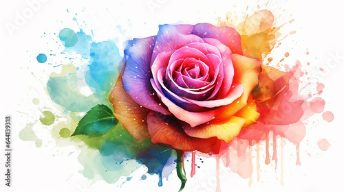 multicolored roses gradient background is unusual.