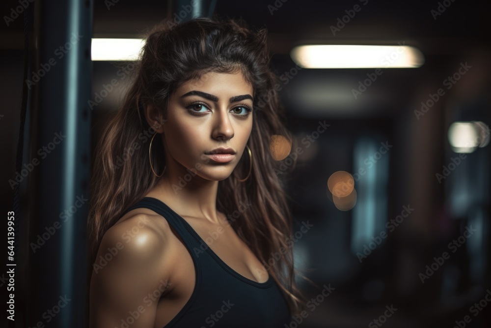 cropped portrait of an attractive young woman working out at the gym cropped portrait of an attractive young woman working out at the gym
