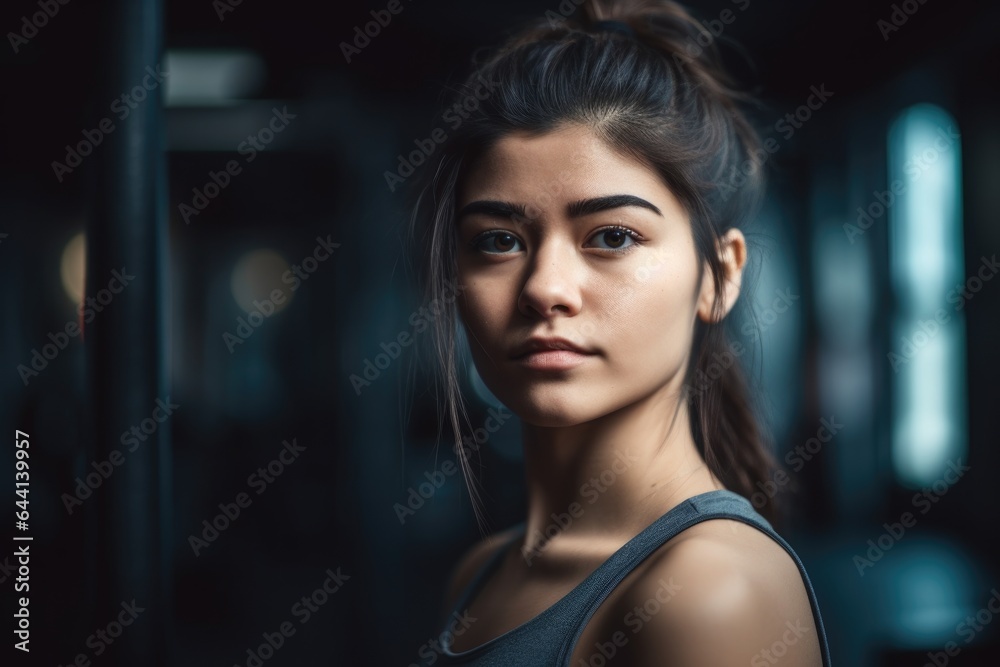 cropped portrait of an attractive young woman working out at the gym cropped portrait of an attractive young woman working out at the gym