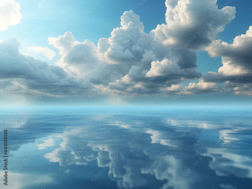 Cloud and water surface Cloud and water surface