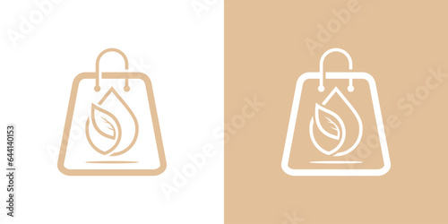 logo design inspiration for olive oil and shopping bags, beauty products. organic oil. natural beauty, beauty shop