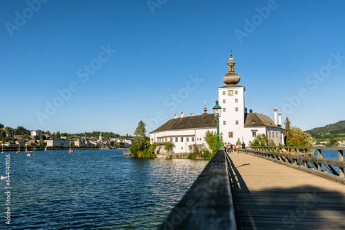 Schloss Orth with Traunsee in Austria