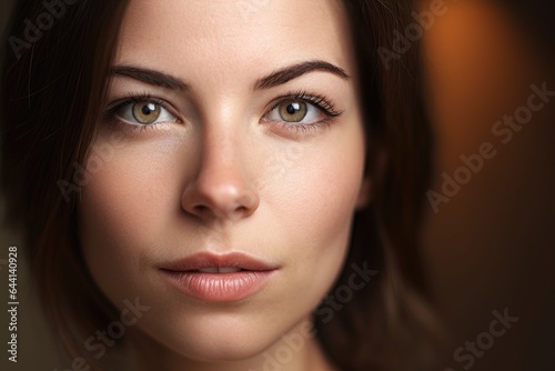closeup portrait of a beautiful woman