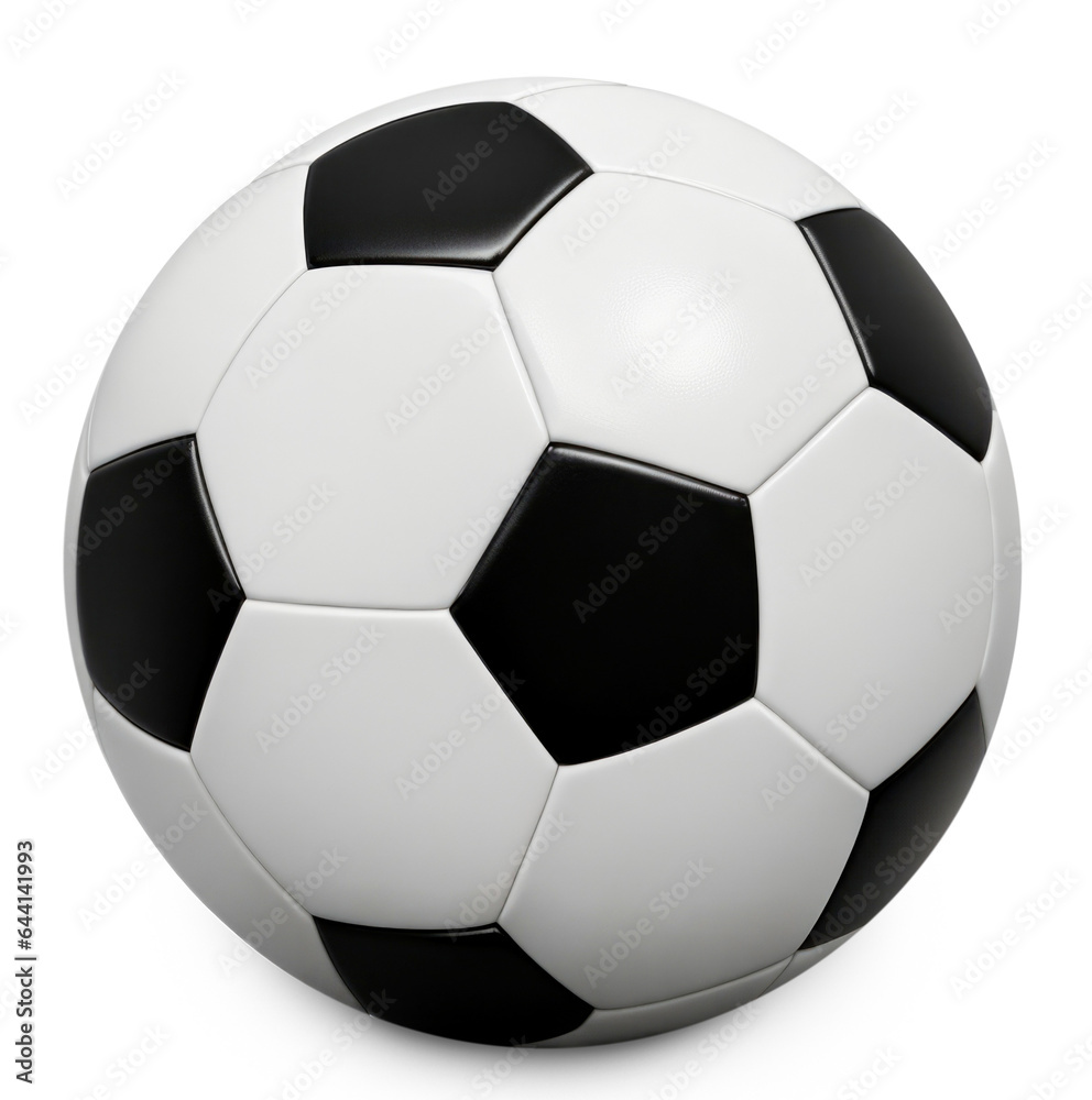 Soccer ball isolated on transparent background. AI Generative Soccer ball isolated on transparent background. AI Generative