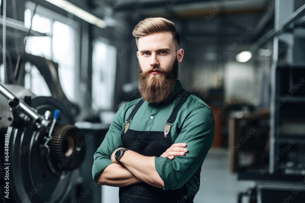 shot of a confident young engineer working in a workshop