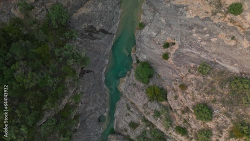 Mountain landscape with Estrets d`Arnes Gorge photo