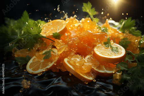 fresh orange, orange juice splash, orange, ai, ai generated, generated, ai generative, generative