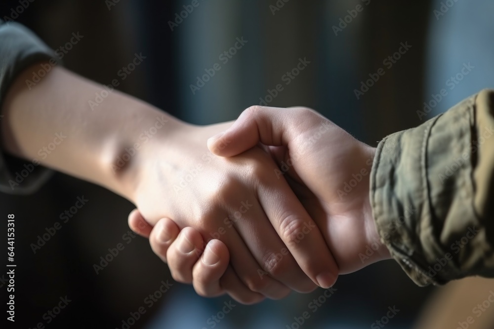 closeup shot of two unrecognisable people shaking hands