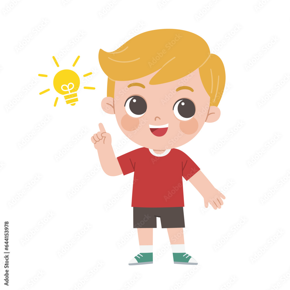 kids thinking idea. Boy posing question and inspiration. kids thinking idea. Boy posing question and inspiration.