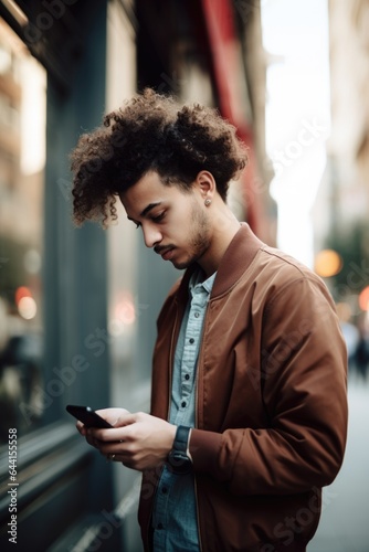 shot of a young man texting on his cellphone