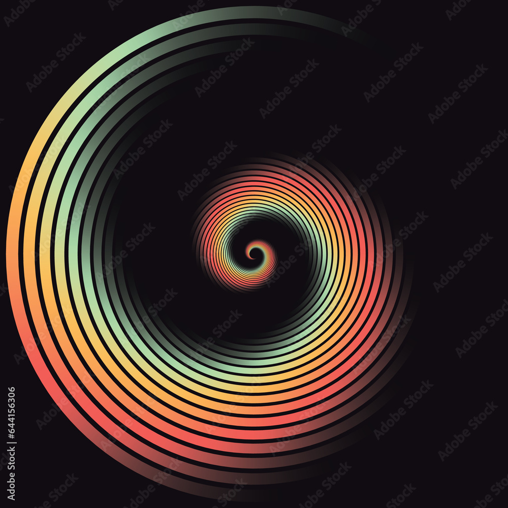 abstract rainbow swirl spiral circle illustration tunnel with effect background abstract rainbow swirl spiral circle illustration tunnel with effect background