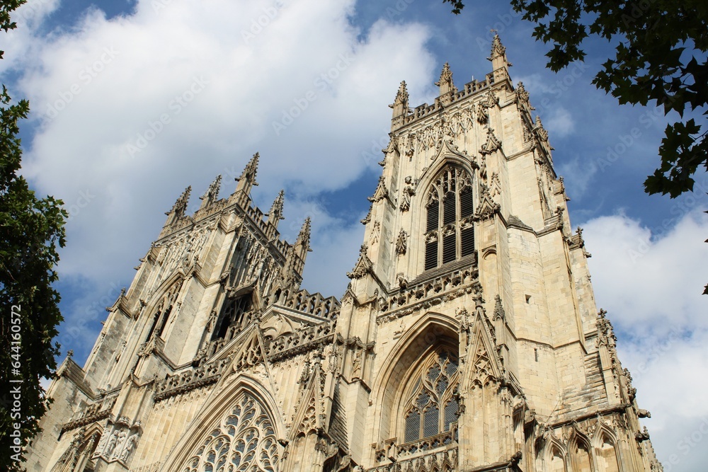 Close-up of the western range of York Minster.