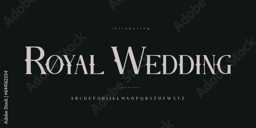 Royal Wedding Old Vintage Kingdom Monarchy Alphabet Font Typeface