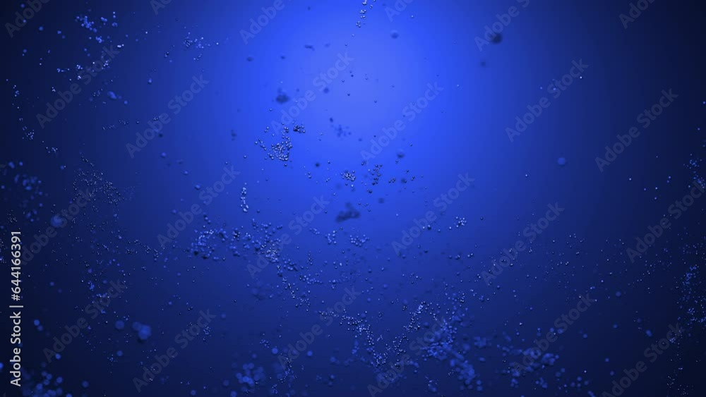 3D dots move in streams like molecules. Design. Flows of moving points or molecules in space. Biological space with moving streams of molecular dots