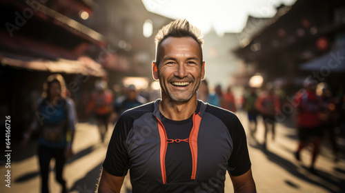 "Miles of Smiles: Grinning Athletes in the Great Outdoors"