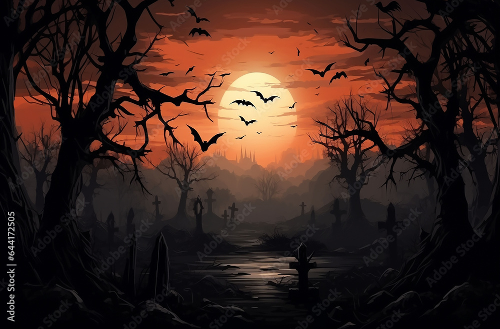 Halloween dark wallpaper design for events Halloween dark wallpaper design for events