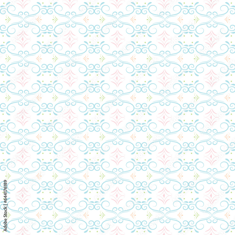 seamless floral and geometric patterns for card, fabrics, textiles, Islamic and Moroccan backgrounds and other abstract backgrounds.