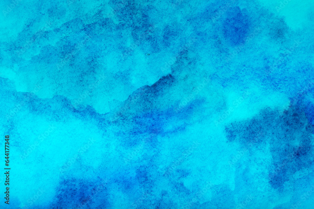  blue watercolor background. hand painted by brush