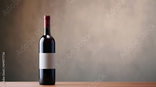 Wine Bottle Mock-Up and Blank Label for your text or design