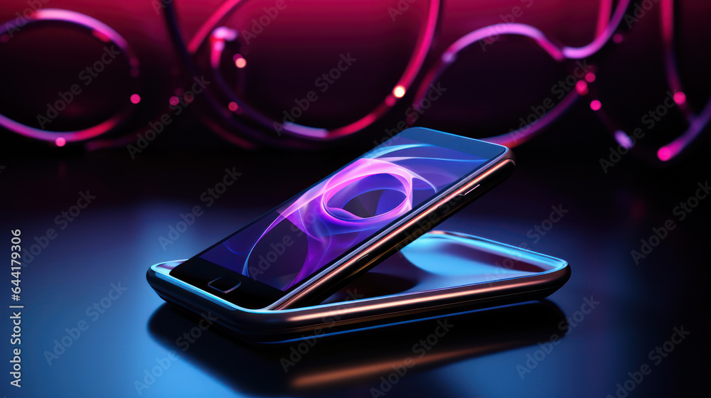 Futuristic Smart Cellphone, Generative AI