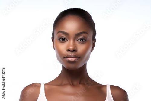Portrait of young beautiful black woman 