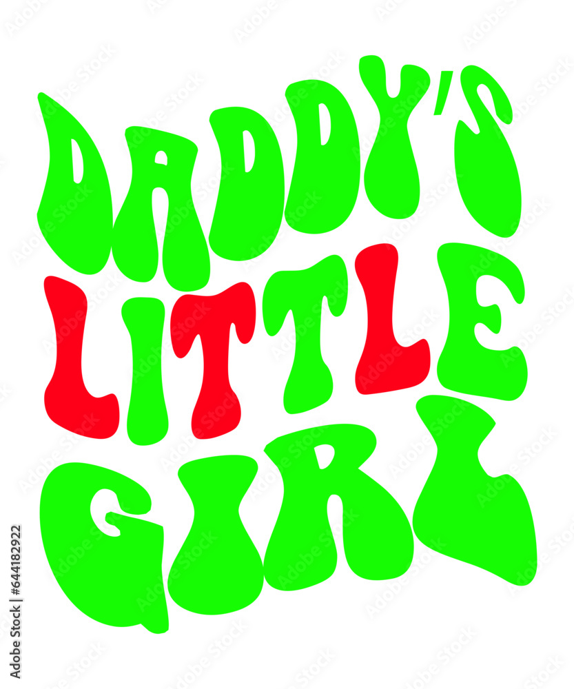 Daddy's Little Girl Retro SVG