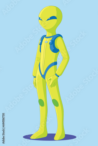 Male Alien in spacesuit 10