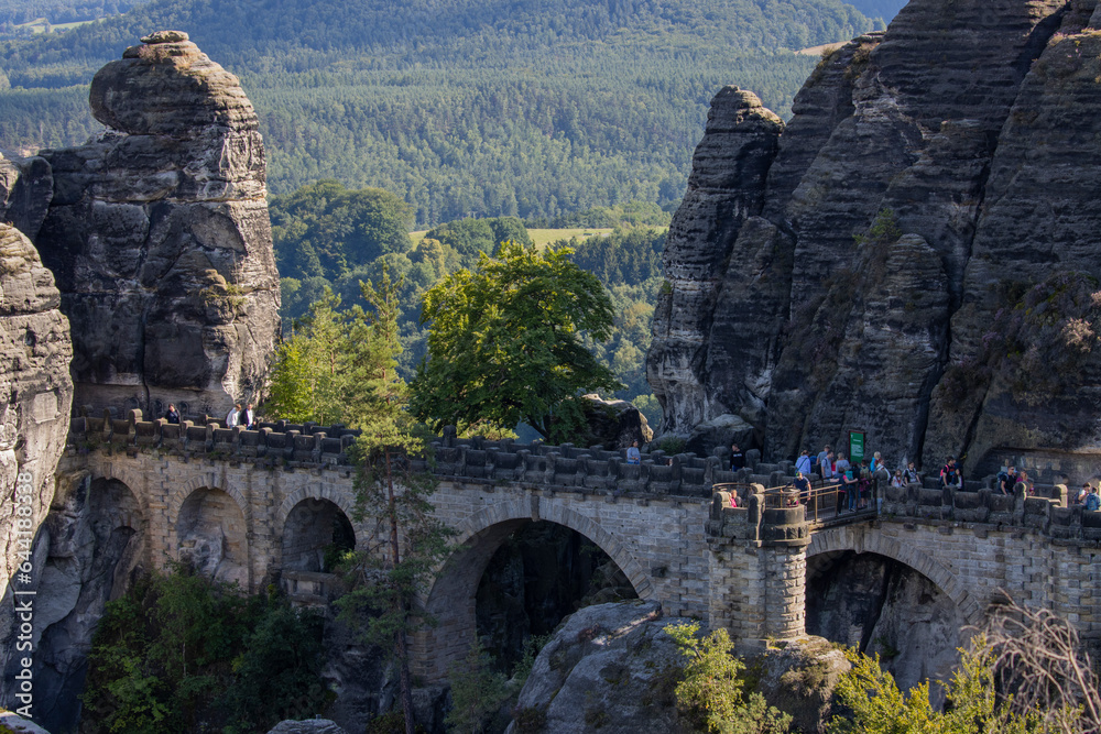 Fototapeta premium Bastei im Nationalpark Sächsische Schweiz