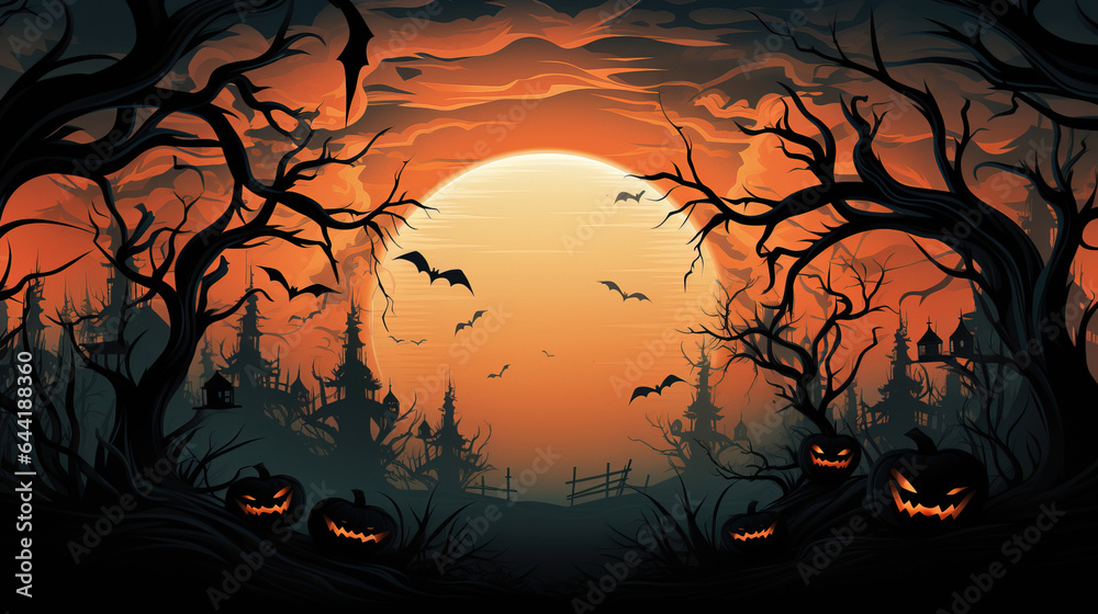minimalist halloween illustration