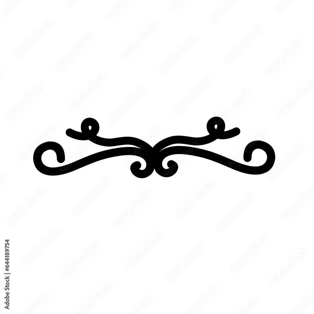 curl divider decoration curl divider decoration
