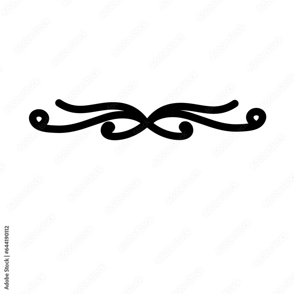 curl divider decoration curl divider decoration