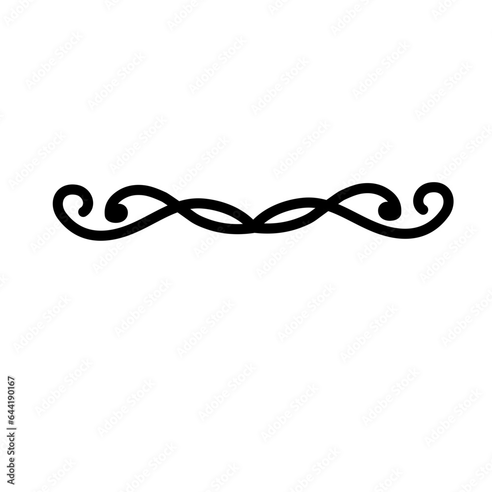 curl divider decoration curl divider decoration