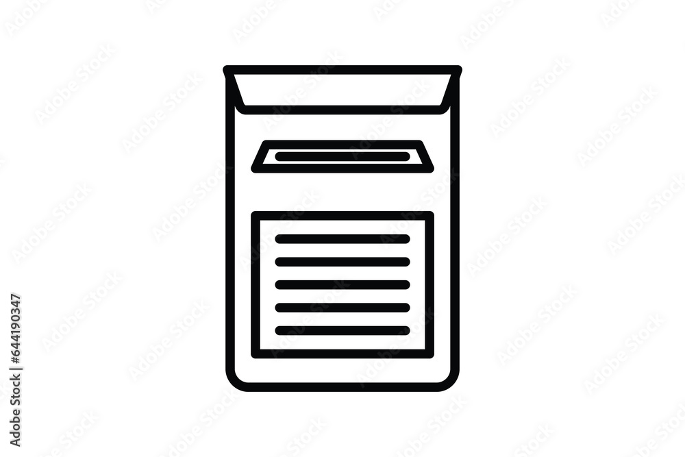 Mailbox Icon. Icon related to Communication. Suitable for web site design, app, user interfaces. Line icon style. Simple vector design editable Mailbox Icon. Icon related to Communication. Suitable for web site design, app, user interfaces. Line icon style. Simple vector design editable