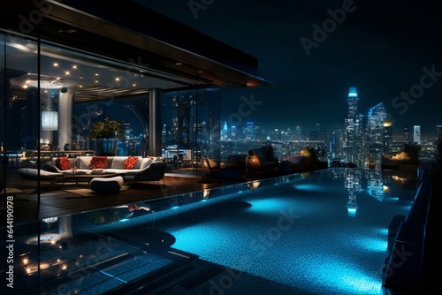 Luxury Penthouse with Rooftop Pool - AI Generated