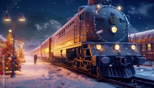 Santa's midnight Christmas journey, nocturnal mission